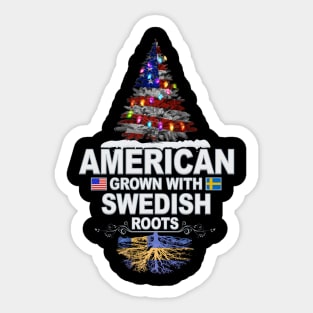 Christmas Tree  American Grown With Swedish Roots - Gift for Swedish From Sweden Sticker